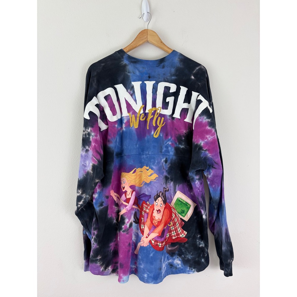 Disney Spirit Jersey Hocus Pocus Sanderson Sisters Tie Dye XL Tonight We Fly